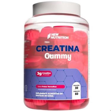 Imagem de Creatina Gummy 100% Monohidratada 60 Gomas New Nutrition, Frutas Verme