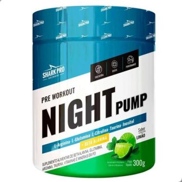 Imagem de Pre Workout Night Pump Sem Cafeina 300g Shark Pro, Limão