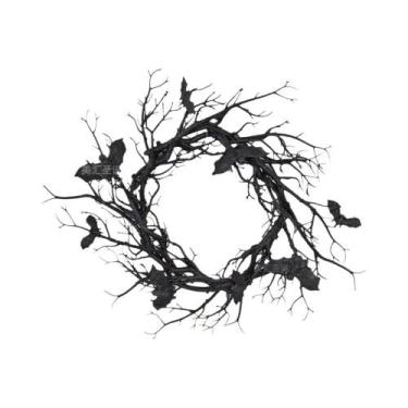 Imagem de Guirlanda De Halloween Com Luz LED Em Forma De Morcego Para Porta Da F