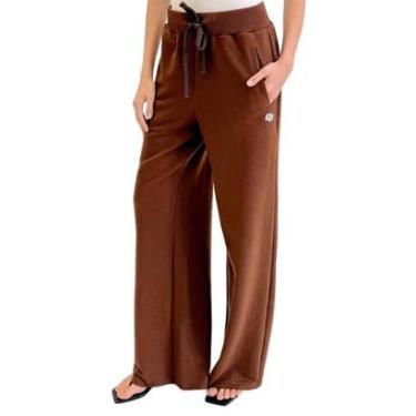 Imagem de Calça Colcci Moletom Marrom Beaten Brown Feminina-Feminino