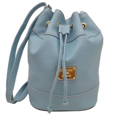 Imagem de Bolsa Feminina Saco Tiracolo Transversal Pequena Varias Cores com Alça