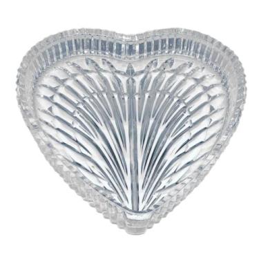 Imagem de Petisqueira Lyor Heart De Cristal Incolor 18,5x3,5 cm, transparente