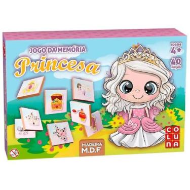 Imagem de Jogo da Memória de Madeira Princesas 40Pçs - Pais&Filhos - PAIS & FILH