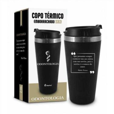 Imagem de Copo Térmico Emborrachado Curso Odontologia 450ml Brasfoot