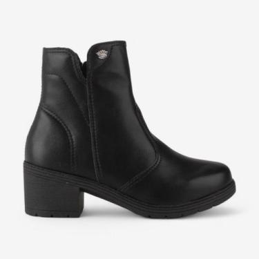 Imagem de Bota Pink Cats Cano Curto Feminina Infantil, Preto, 34