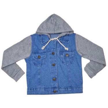 Imagem de Jaqueta jeans com moletom masculino - MegChild