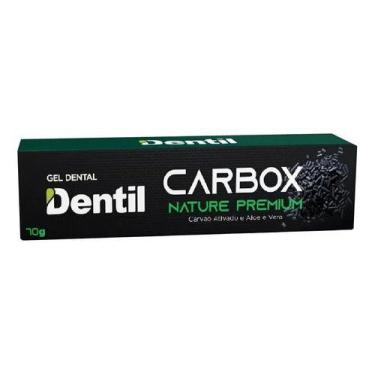 Imagem de 12 Creme Dental Carbox Xilitol Nature Premium Dentil Carvão