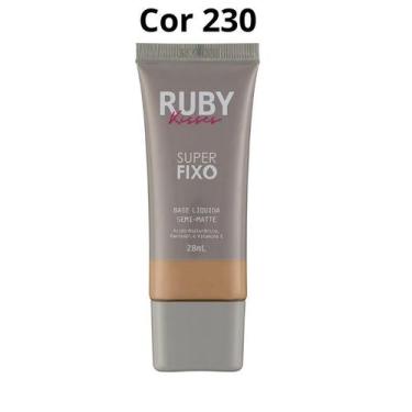 Imagem de Base Liquida Semi-Matte Super Fixo 28ml - Ruby Kisses, Cor 230