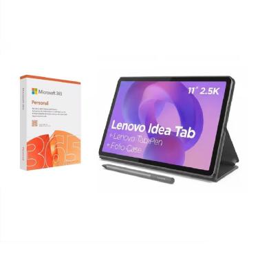 Imagem de Tablet Idea Tab 11 Polegadas 128GB Wi-Fi Cinza Bivolt com Microsoft 365 Personal Lenovo