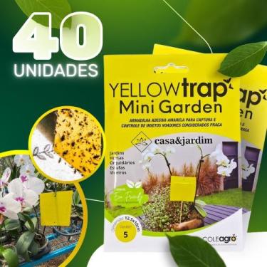 Imagem de 40un Armadilha Amarela Yellow Trap Mini Garden Controle e Monitorament