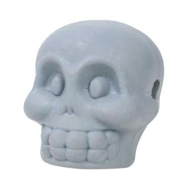 Imagem de Brinquedo Recheável Caveirinha Soft Pet Games Cães Médio - Cinza
