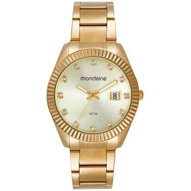 Imagem de Relógio Mondaine Feminino Catraca Serrilhada Dourado 32841LPMVDE1