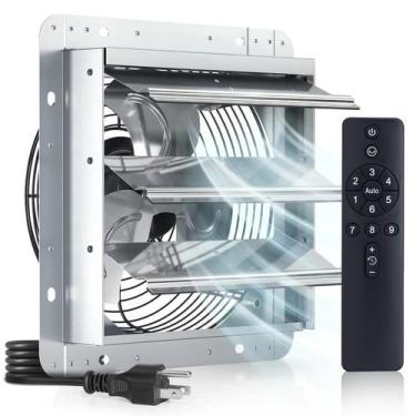 Imagem de Exaustor Amico 10" com veneziana, controle remoto, 9 velocidades, 13W 