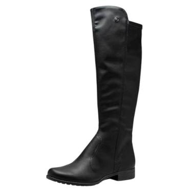 Imagem de Bota Feminina Cano Medio Confortavel Elegante Over Dakota, Preto, 36