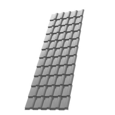 Imagem de Telha PVC Plan 1,98x0,88cm 6 Ondas Permatti Cinza Cinza