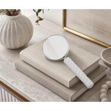 Imagem de Lupa em polirresina branca elegante - 18 cm - Mart
