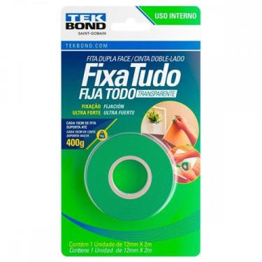 Imagem de Fita Dupla Face Tekbond Acrilica Fixa Tudo Interna 12Mm X 2M - 400G