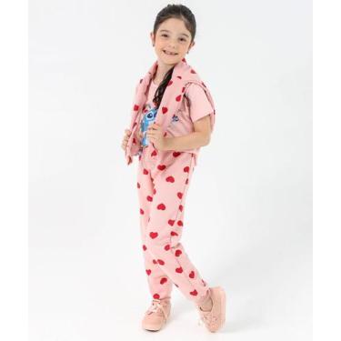 Imagem de Calça Infantil Moletom Tam 4 a 10 Rosa-37099 - Marisa, 6, Rosa