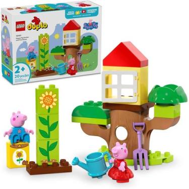 Imagem de LEGO Duplo Jardim e Casa da Árvore da Peppa Pig 20 peças
