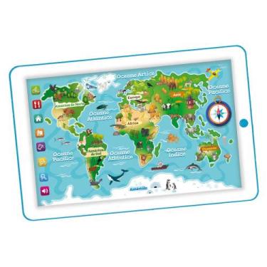 Imagem de Aprenda brincando mapa mundo - dm brasil - DM Toys