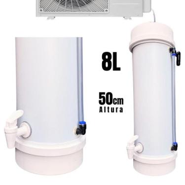 Imagem de Dreno Coletor de Água p/ Ar Condicionado 8L Compacto 50cm Branco. - Dr