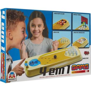 Imagem de Jogo De Mesa 4 Em 1 Game Braskit - 210A
