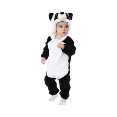 Imagem de Macacão De Bebê Unissex Com Capuz Em Flanela, Pijamas De Inverno Com E