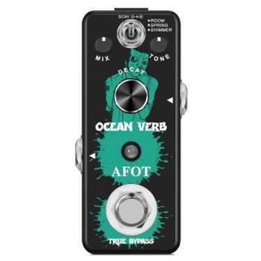 Imagem de Pedal de Reverb Digital AFOT Ocean Verb para Guitarra com 3 Modos