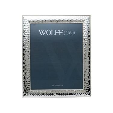 Imagem de Porta Retrato Para Foto 20x25cm Aço Inox Martelado Wolff - Rojemac, Pr