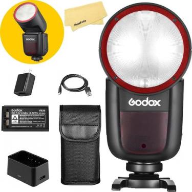 Imagem de Flash para câmera Godox V1 V1-S V1S para Sony com TTL HSS 2.4G