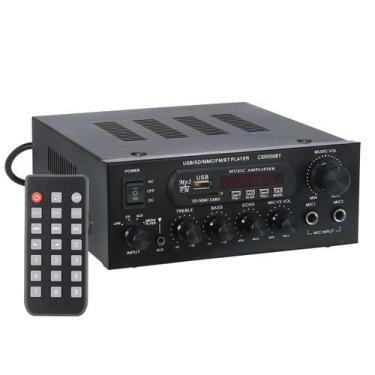 Imagem de Amplificador De Potência Bluetooth USB Profissional 2 Canais Csr 550bt