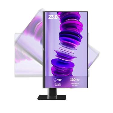 Imagem de Monitor Pivot 23,8 Slim Get IPS LED Full HD Antirreflexo, 7ms, 120Hz, 
