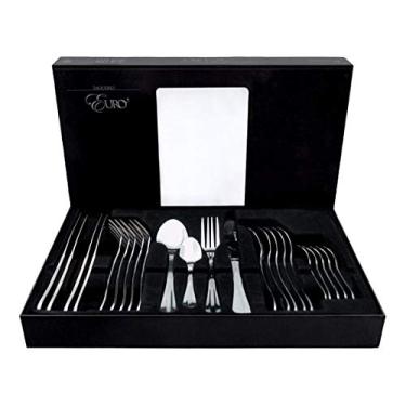 Imagem de Jogo Faqueiro Euro 24 Peças Aço Inox Original Line Talheres +