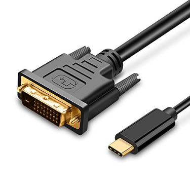 Imagem de UPGROW Cabo USB C para DVI 4K a 30Hz 4FT USB Tipo-C para DVI Suporte masculino 2017-2020 MacBook Pro, Surface Book 2, Dell XPS 13, Galaxy S10