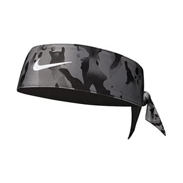 Imagem de NIKE Gravata de cabeça reversível com estampa Dri-Fit 2.0, tamanho único, cinza fumê/preto/branco