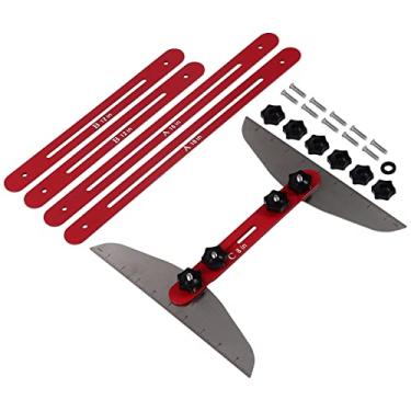 Imagem de Staircision Stair Tread Tool - Stair Jig, Medindo Escada, Ferramenta de Escada, Prateleira Scribe Tool para Escadas, Risers, Prateleira e Corte Drywall