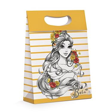 Imagem de Caixa Para Presente Plus Cromus Embalagens na Estampa Essence Bela com Aba de Fechamento e Alça 26x11x40 cm com 10 Unidades