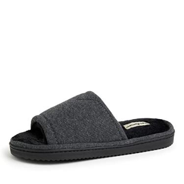 Imagem de Dearfoams Chinelo feminino Demi Rib Knit Slide, Preto, Small