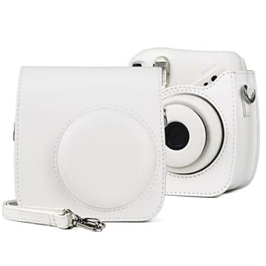 Imagem de Yunchao Acessórios para câmeras Retro de câmera de couro PU de corpo inteiro retro com alça para fujifilm mini 7+ Sacos de câmera