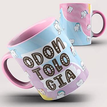 Imagem de Caneca Rosa Odontologia Odonto Dentista 47ia
