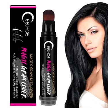 Imagem de Caneta de cor de cabelo temporária | Cobrir cabelos grisalhos Retocar Stick Shading Raízes de cabelos grisalhos,Cobertura instantânea para cabelos Fill Corretivo para Chestea