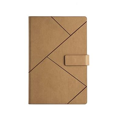 Imagem de Caderno de Negócios A5 Diários de Couro PU Multicolor Ímã Fivela Agenda Planners Livro de Orçamento Escritório Material Escolar Papelaria, D, 2 peças