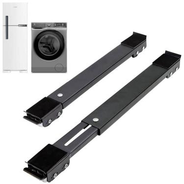 Imagem de Suporte Base C/ Rodinhas Ajustável Máquina Lavar Resistente