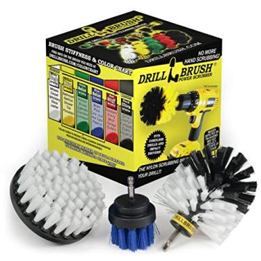 Imagem de Escova de removedor de pelos para animais de estimação Drillbrush – Alternativa para pincel de rolo de fiapos – Carpete de carro para animais de estimação removedor de pelos e removedor de fiapos – Escova para cães/pincel para brocas – Substitua seus rolos de fiapos com escova de perfuração