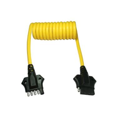 Imagem de Conntek Cabo de extensão enrolado plano de 4/5 vias, 1,22 m