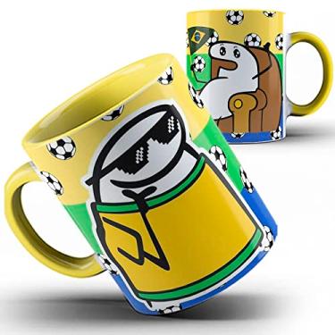 Imagem de Caneca Flork Futebol seleção Brasil copa 2