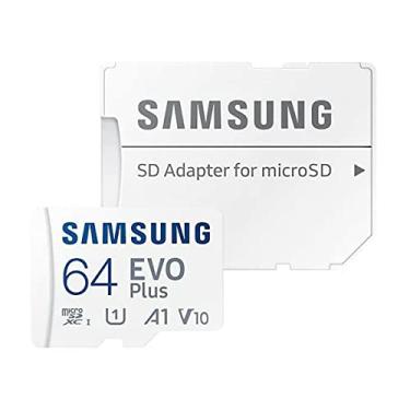 Imagem de Samsung Cartão de memória móvel Evo Plus 64GB MicroSD XC Class 10 UHS-1 para SAMSUNG Galaxy J3 J1 Nxt Ace A9 A7 A5 A3 Tab A 7.0 E 8.0 View On7 On5 Z3