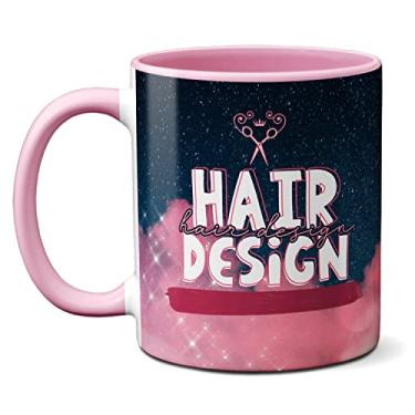 Imagem de Caneca Hair Designe A Vida Não É Perfeita O Cabelo Pode Ser (Rosa)