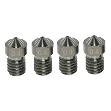Imagem de LUGU 4 pcs Bicos de Aço Endurecido Bicos V6 0.4mm pa 1.75mm Filament pa peças da impresso 3D