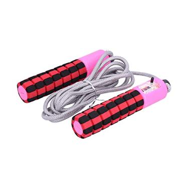 Imagem de Cordas, corda de contador de corda para mulheres, corda ajustável para pessoas de todas as idades para melhorar a resposta (vermelho)